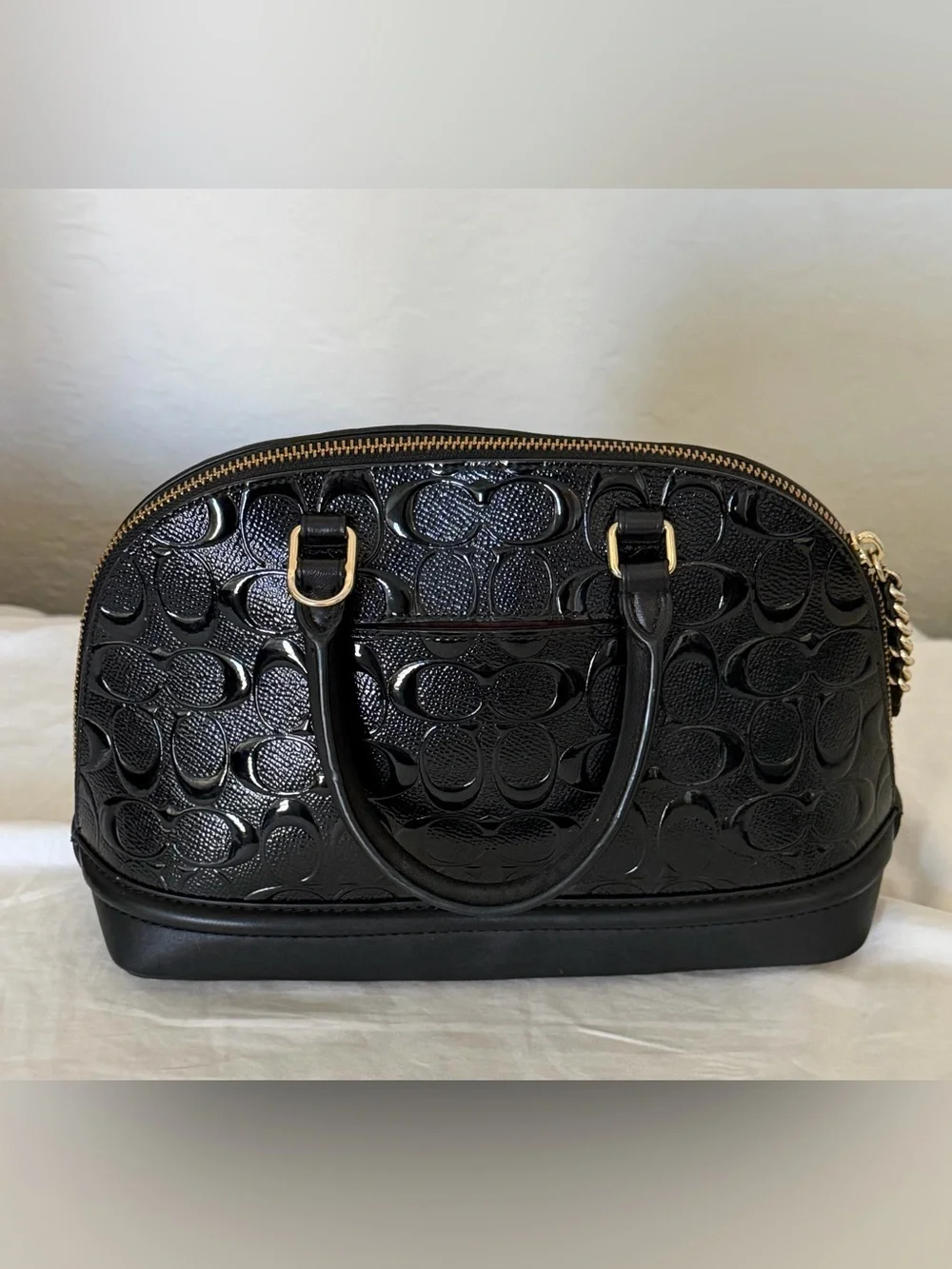 Coach glossy patent
